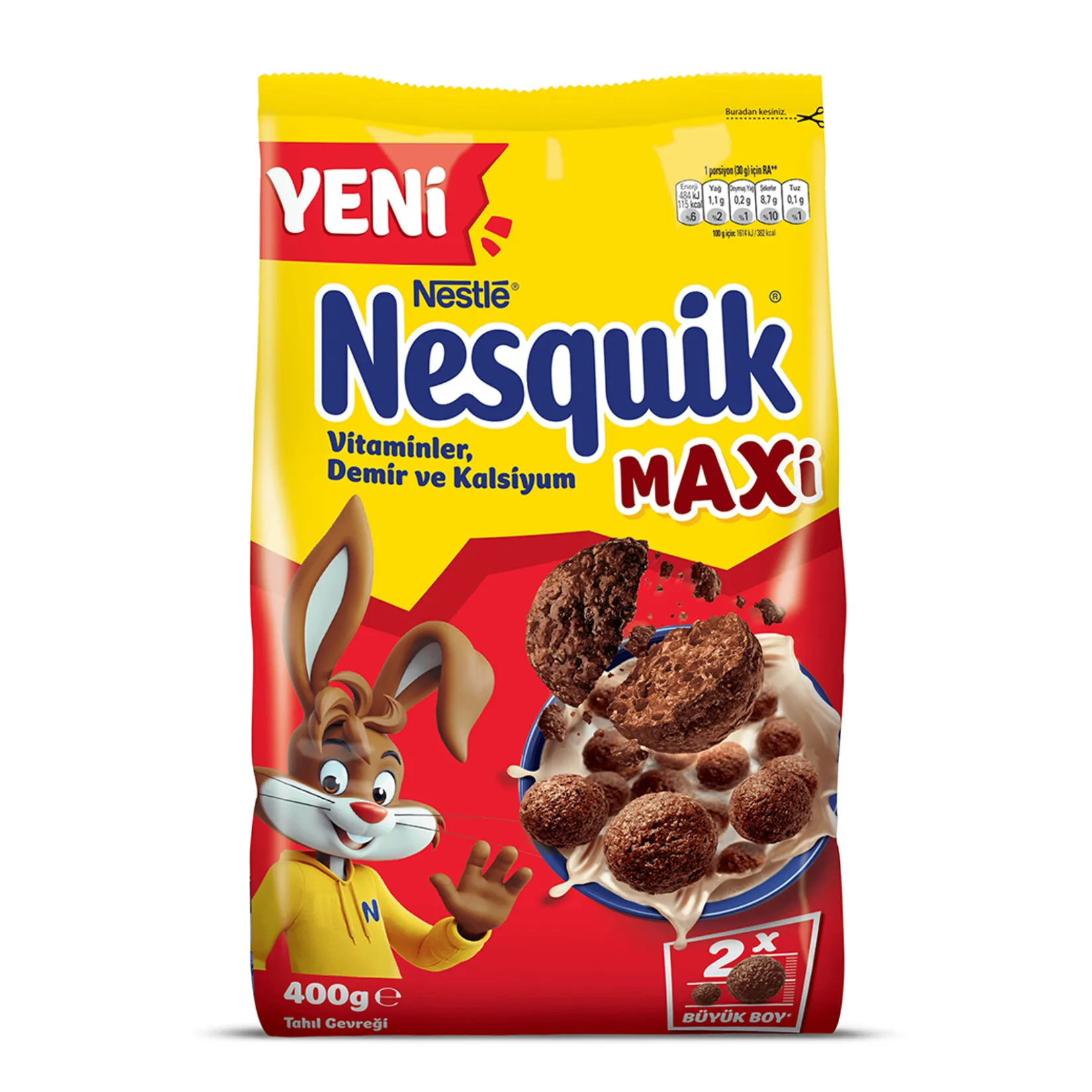 Nestlé Nesquik Maxi Kakaolu Mısır Gevreği 400 G