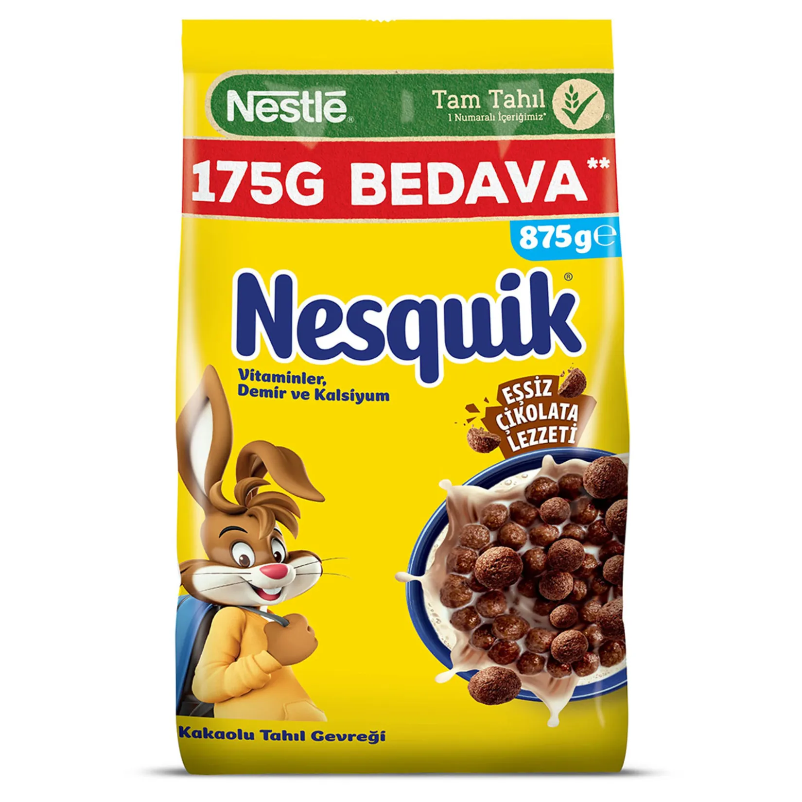 Nestlé Nesquik Tam Tahıl Kakaolu Mısır Gevreği 875 G