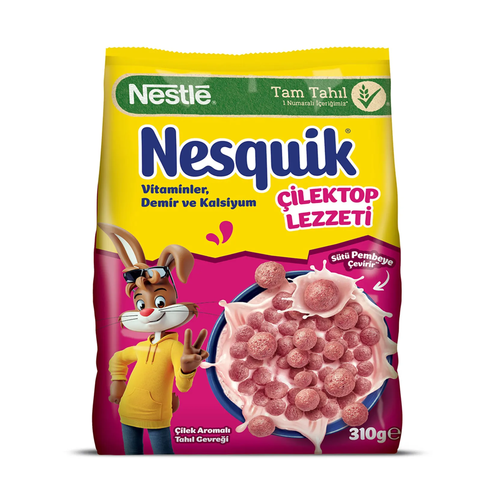 Nestle Nesquik Çilektop Çilek Aromalı Tahıl Gevreği 310 G