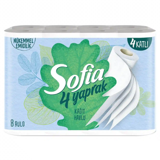 Sofia 4 Yaprak Kağıt Havlu 8'Li
