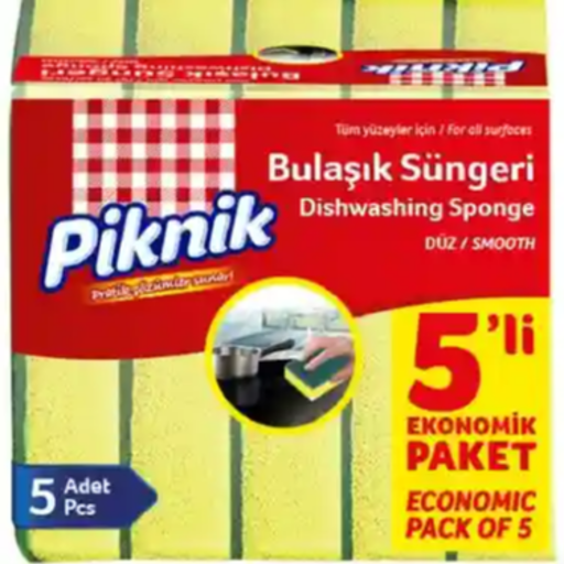 Piknik Bulaşık Süngeri 5'Li