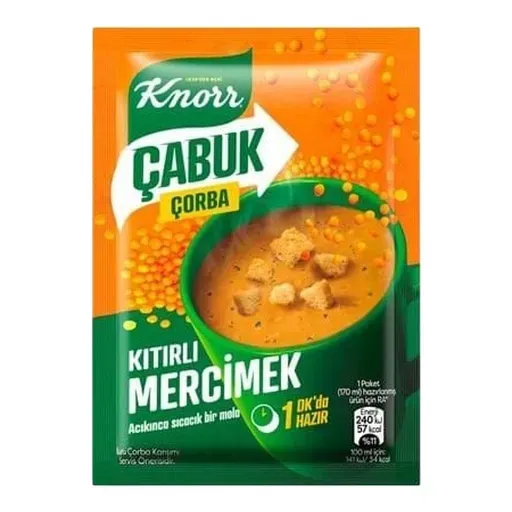 Knorr Çabuk Kıtırlı Mercimek Çorbası 22 G