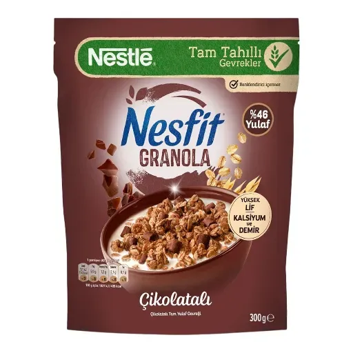 Nestlé Nesfit Çikolatalı Yulaflı Granola 300 G