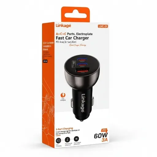 Linkage Araç İçi Hızlı Şarj Aleti 60W 3A