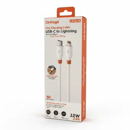 Linkage Hızlı Şarj Kablosu Lightning 12W 2.4A