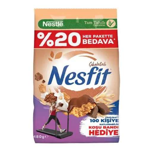 Nestlé Nesfit Çikolatalı Kahvaltılık Gevrek 480 G