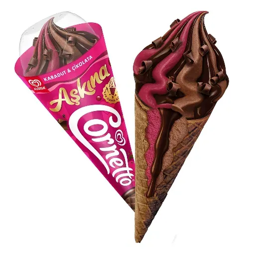 Algida Cornetto Aşkına Karadut Bitter Çikolata 150 Ml