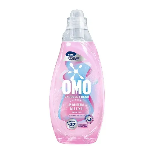 Omo Express Fresh Sensitive Beyaz & Renkliler İçin Hipoalerjenik Sıvı Deterjan 1480 Ml
