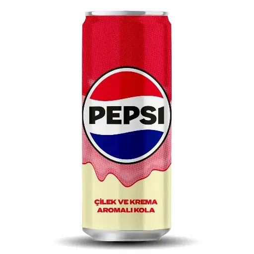 Pepsi Çilek & Krema Aromalı Şekersiz Kola Kutu 330 Ml