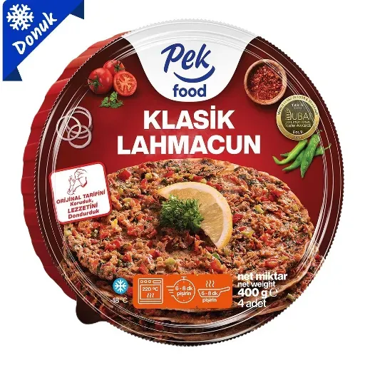 Pek Food Dondurulmuş Klasik Lahmacun 400 G