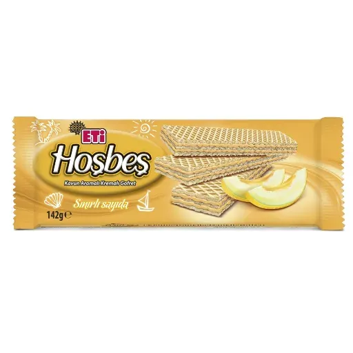 Eti Hoşbeş Kavun Aromalı Kremalı Gofret 142 G